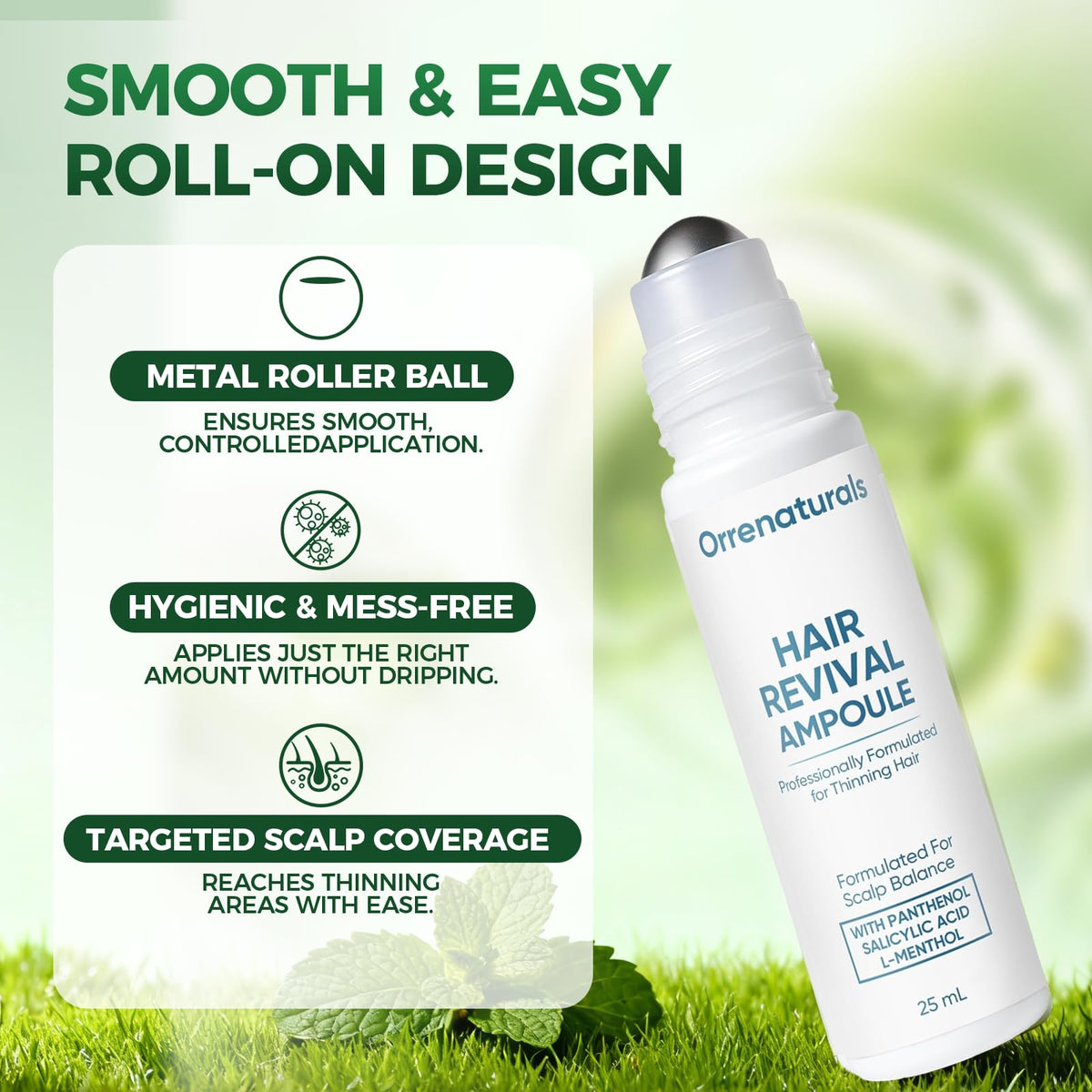 Minyang Orrenaturals cooling sensation on scalp delivering refreshing relief