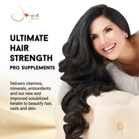 Miracle Elixir Collection capsules closeup highlighting hair, skin, and nails nutrition.