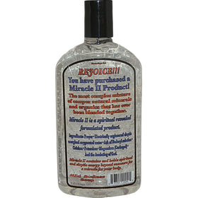 Miracle II Neutralizer Gel label closeup shows all-natural ingredients and fragrance-free formula.