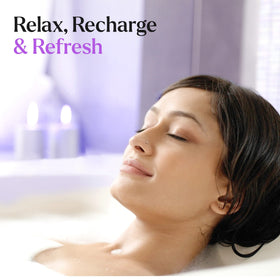 Miracle Made Lavender steam in shower fills the bathroom with a calming aroma.