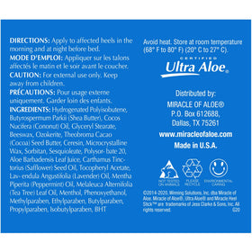 Miracle of Aloe 2-pack packaging with compact heel stick.