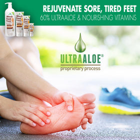 Miracle of Aloe being massaged into the foot