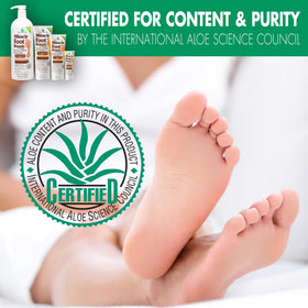 Miracle of Aloe on cracked heel area to soften