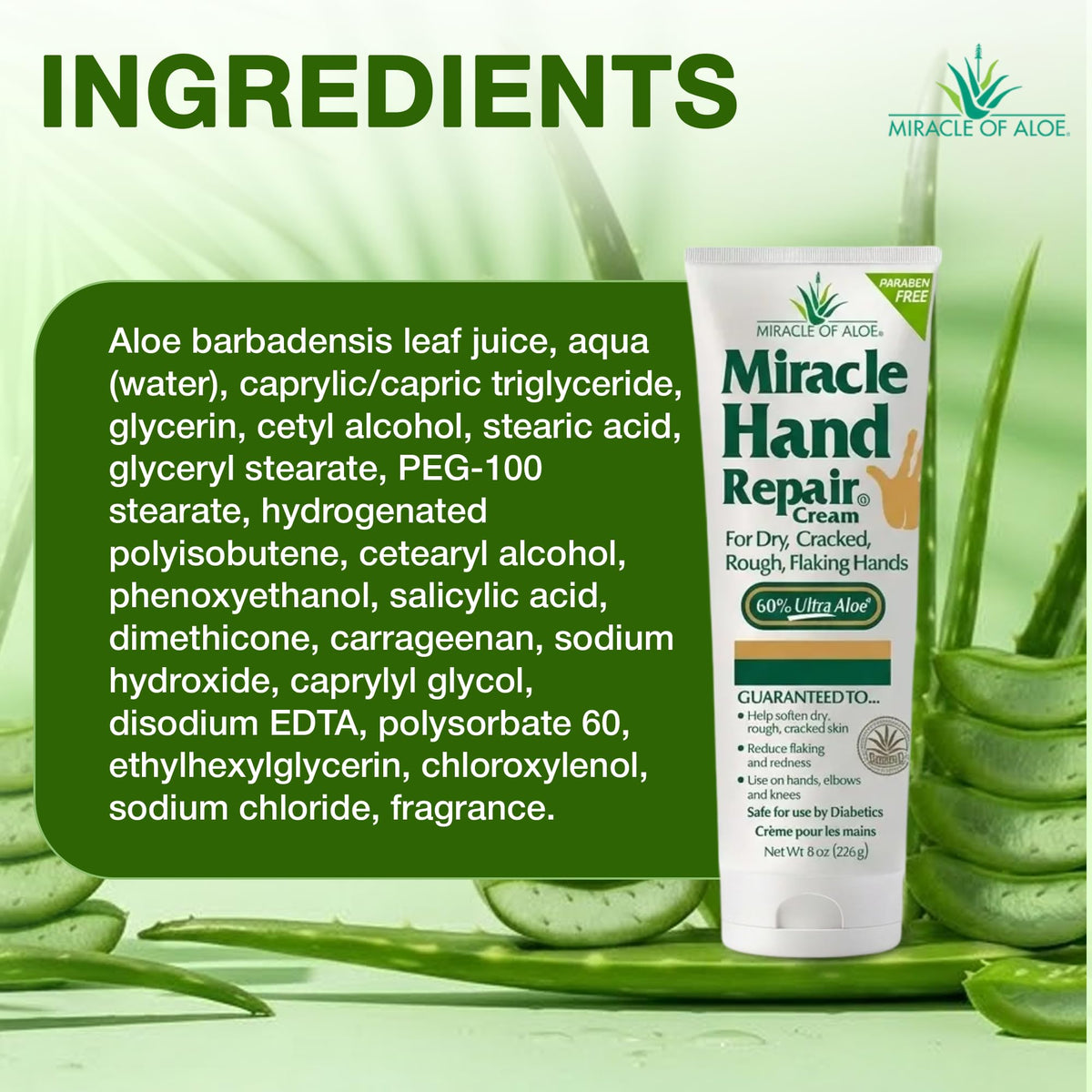 Miracle Foot Repair Cream tube with 1 oz size and logo