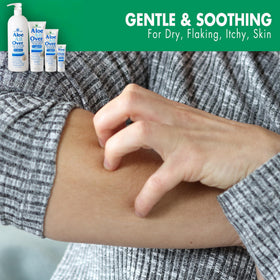 Miracle of Aloe lotion on arms and legs for soft skin.