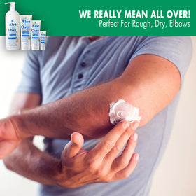Miracle of Aloe lotion applied to hands for daily moisture.