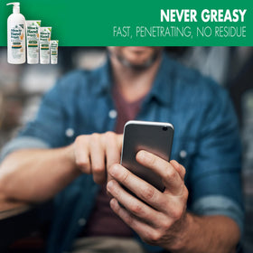 Miracle of Aloe non-greasy finish leaves no residue on skin