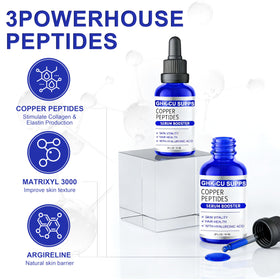 Miracle Official GHK-Cu Serum applied to scalp supports root nourishment.