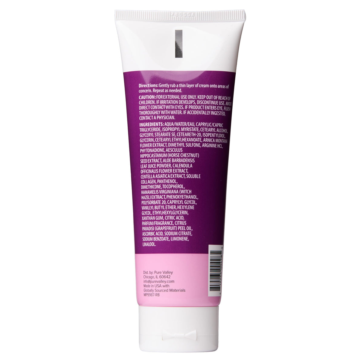 Miracle Plus product label featuring horse chestnut and willowherb details.