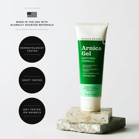 Miracle Plus Arnica Gel box showing paraben-free formulation