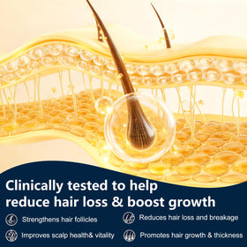 Miracle TQ Root Activator Shampoo daily use scene in a clean bathroom