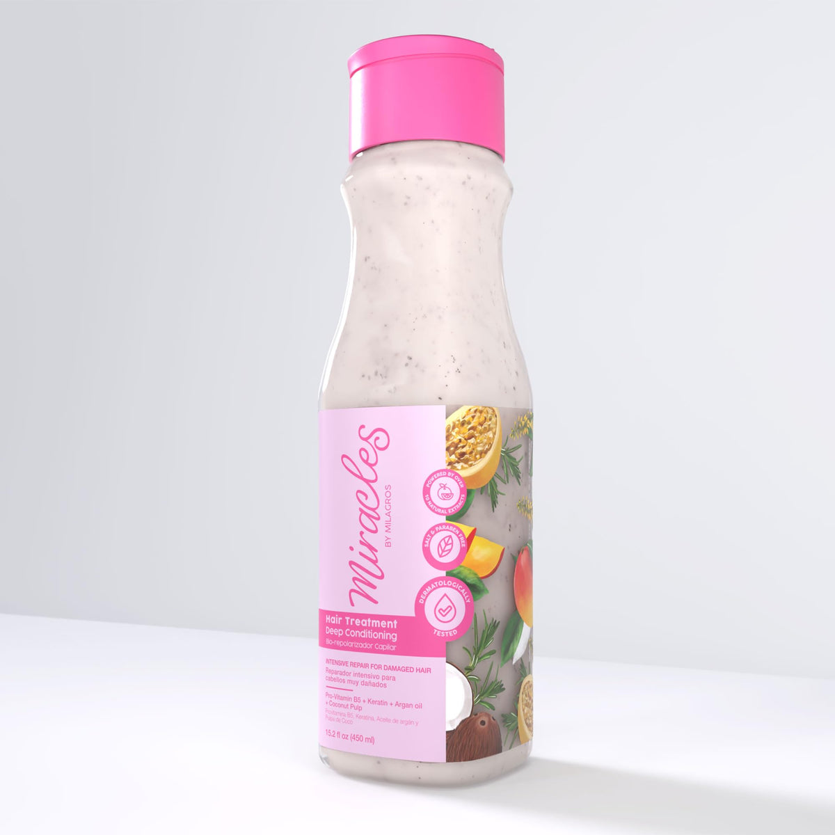 Miracles By Milagros deep-conditioning bottle pour nourishes color-treated hair