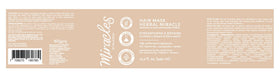 Miracles By Milagros Herbal Miracle Repair Hair Mask in spa-like setting with towels