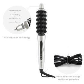 MIRACOMB 360° swivel cord prevents tangles for smoother sessions.