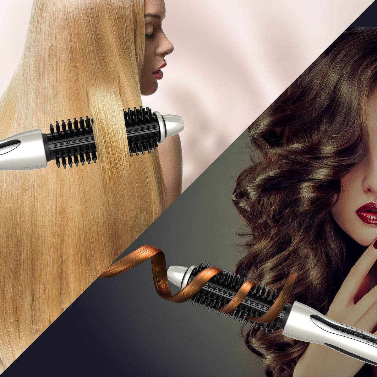 MIRACOMB anti-scald bristles provide gentle detangling and scalp massage during use.