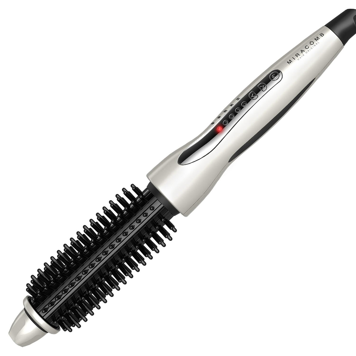 MIRACOMB fusion styler 1-inch barrel for sleek curls and straight styles on dry hair.