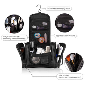 Mirason mesh pockets and elastic loops organize small items for easy access.