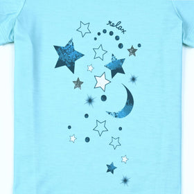 Mirawise Blue Moon fabric closeup—soft cotton blend for skin-friendly comfort.