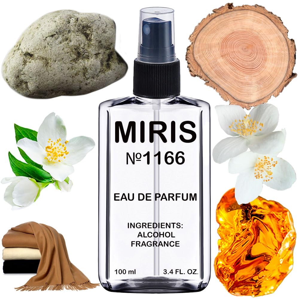 MIRIS No. 1166 bottle front view shows elegant design and lasting scent.
