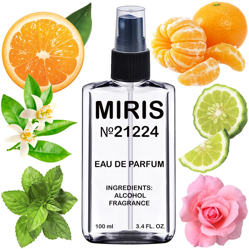 MIRIS No. 21224 bottle highlighting orange and bergamot top notes for freshness.