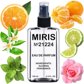 MIRIS No. 21224 bottle highlighting orange and bergamot top notes for freshness.