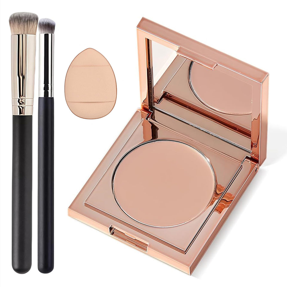 Mirmogo Colored Clay CC Undereye Corrector with brush for precise blending and brightening.