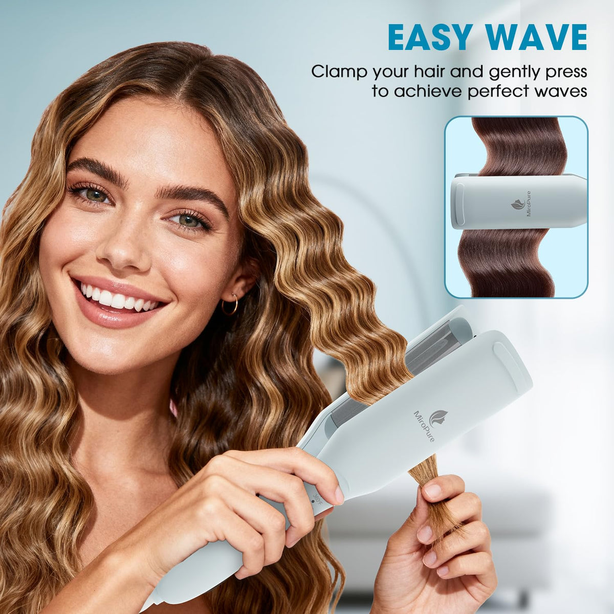 MiroPure dual voltage design lets you style abroad with confidence.