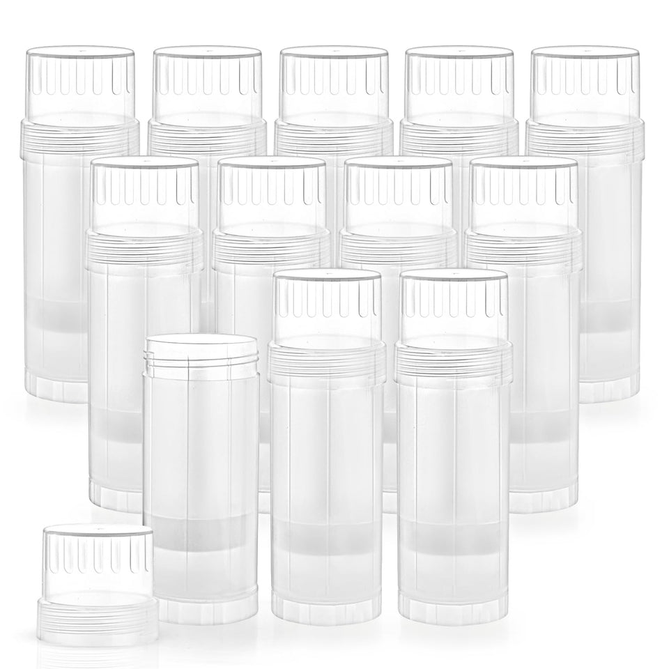 Mirrline 12-pack of 60ml empty deodorant tubes for easy DIY projects on the go