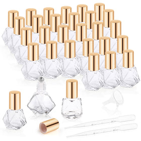 Mirrline 8ml glass roller bottles set for travel-ready storage.