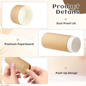 Mirrline brown deodorant tube bottom view, push-up design for simple application