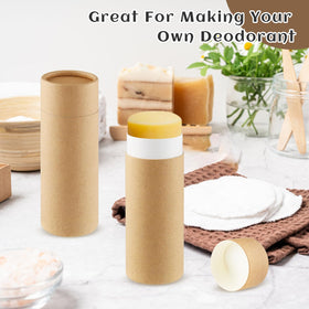 Mirrline paperboard tube brown outside labels, ready for DIY customization
