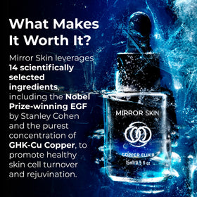 Mirror Skin Copper Elixir serum texture, smooth and fast-absorbing.