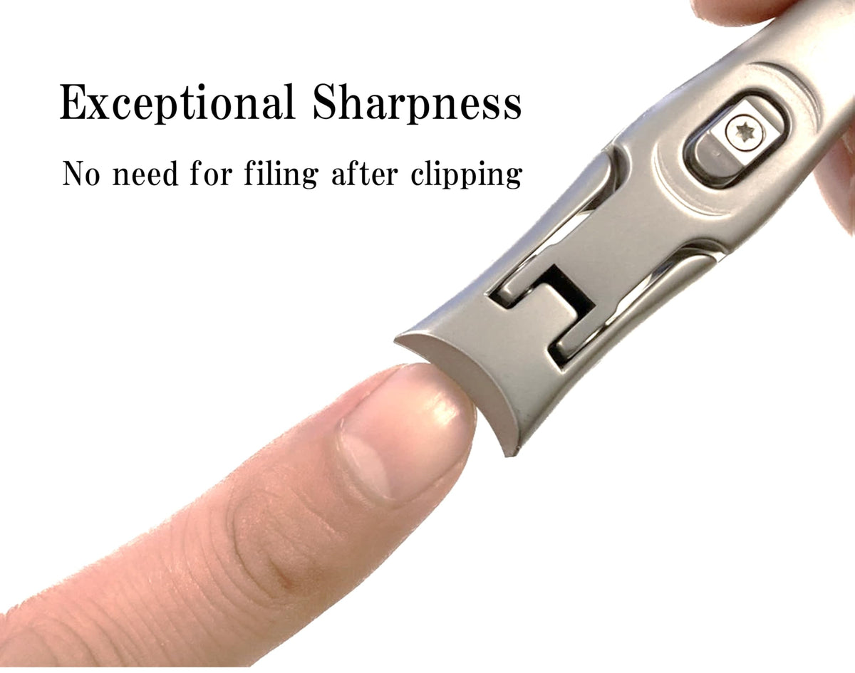 Mirrorcrest Japanese-crafted clipper with ergonomic handle for comfortable use.