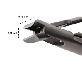 Mirrorcrest nail clippers with a wide opening for easy nail care.
