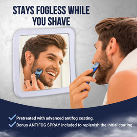 MIRRORVANA 360-degree suction cup stays firmly on smooth surfaces for easy angle adjustments.