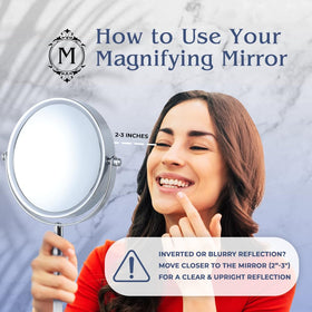 Mirrorvana 7-inch wide mirror and 14-inch tall stand