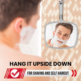 MIRRORVANA ergonomic grip reduces fatigue for long styling sessions.