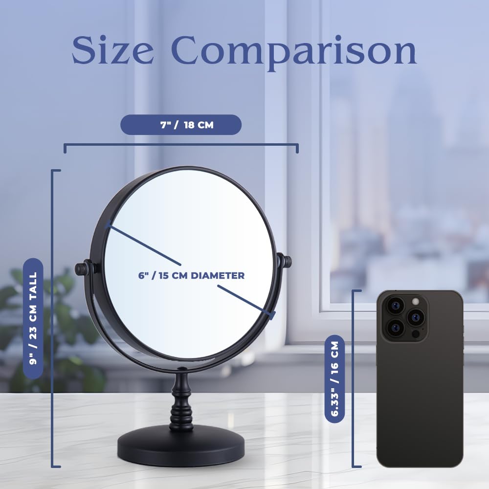Mirrorvana ideal for desk, dressing table, or bathroom countertop setups