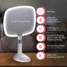 MIRRORVANA comfy handle provides a comfortable grip during travel.