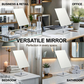 Mirrorvana crystal-clear reflection mirror helps you see details clearly.
