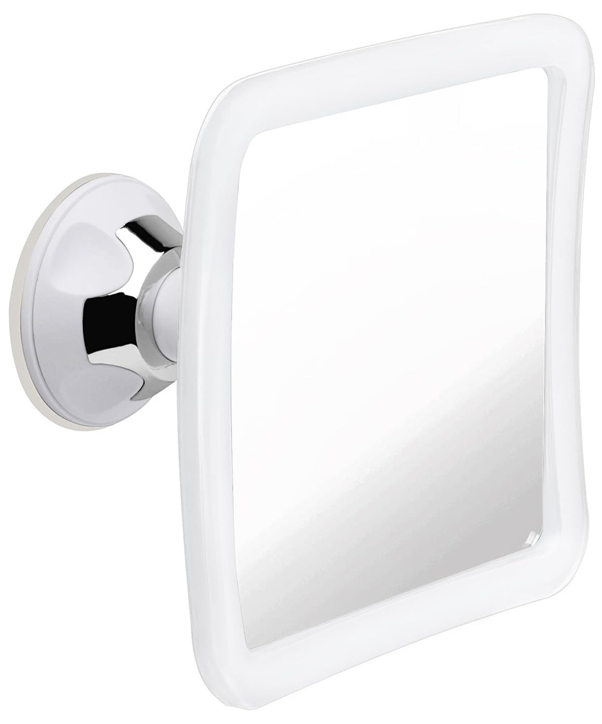 MIRRORVANA fogless shower mirror with 360° suction provides a clear view during steamy showers.