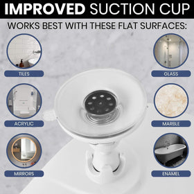 MIRRORVANA fogless mirror 360 degree swivel for flexible angles