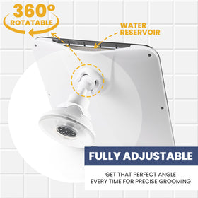 MIRRORVANA chrome finish fogless mirror adds a sleek bathroom look