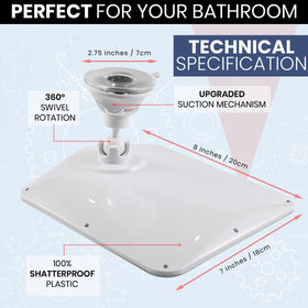 MIRRORVANA shatterproof fogless mirror for safe in shower use