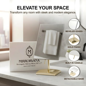 MIRRORVANA gold-plated bevel detail catching light