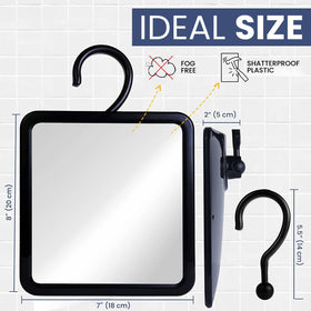 Hot-water chamber helps MIRRORVANA maintain visibility in steamy bathrooms.