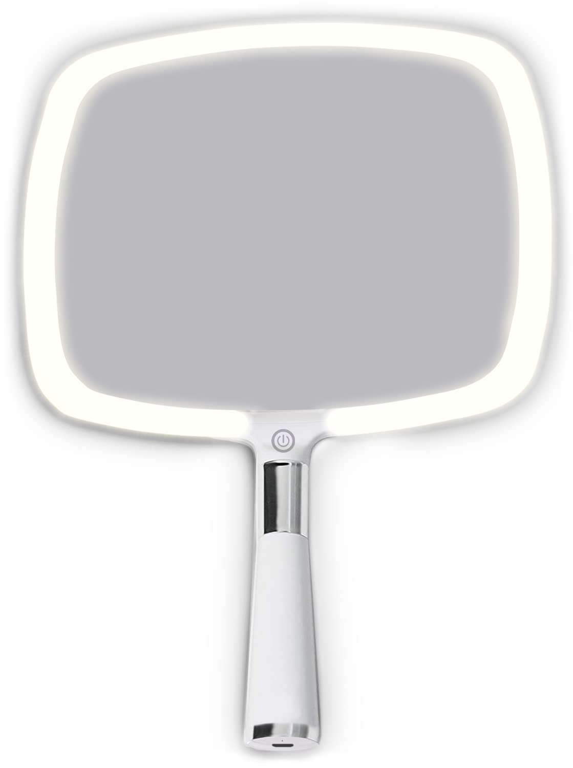 MIRRORVANA lighted travel mirror with LED for precise on-the-go grooming.