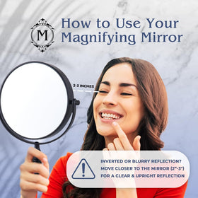 Mirrorvana padded sturdy base keeps the mirror steady during swivels