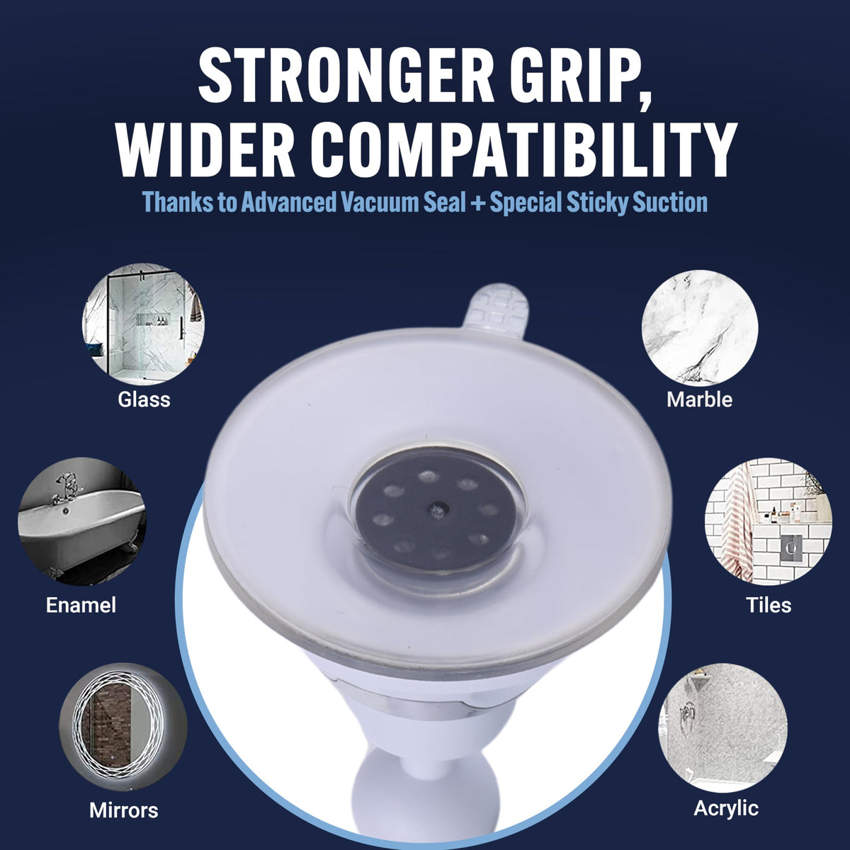 Durable, shatter-resistant plastic resists humidity and drops while staying lightweight.