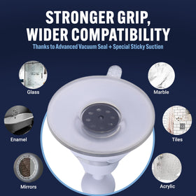 Durable, shatter-resistant plastic resists humidity and drops while staying lightweight.